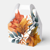 Waterverf herfst Herfst kleur bladeren Bedankdoosjes (Achterkant)