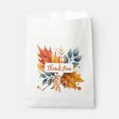 Waterverf herfst Herfst kleur bladeren Bedankzakje (Voorkant)