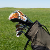 Waterverf herfst Herfst kleur bladeren Golfheadcover (Insitu)