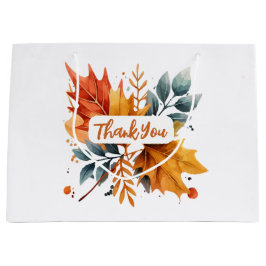 Waterverf herfst Herfst kleur bladeren Groot Cadeauzakje