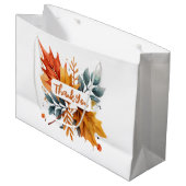 Waterverf herfst Herfst kleur bladeren Groot Cadeauzakje (Voorkant Gekanteld)