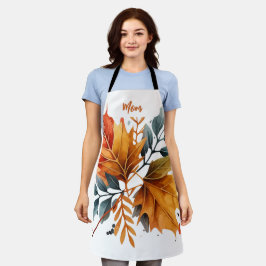 Waterverf herfst Herfst kleur bladeren Schort