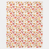 Waterverf herfst herfst laat naadloos patroon fleece deken (Voorkant)