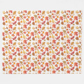 Waterverf herfst herfst laat naadloos patroon fleece deken (Voorkant (Horizontaal))