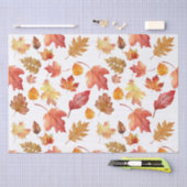 Waterverf herfst herfst laat naadloos patroon tissuepapier (Craft)