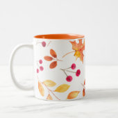 Waterverf Herfst herfst laat Waterverf Tweekleurige Koffiemok (Links)