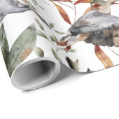 Waterverf Herfst herfst oliage Mallard Duck Geese Cadeaupapier (Rol Hoek)