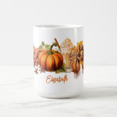 Waterverf Herfst/herfst pompoen latte sjaal Koffiemok (Center)