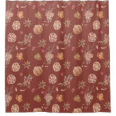 Waterverf herfst Herfst Thanksgiving Douchegordijn (Voorkant)