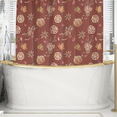 Waterverf herfst Herfst Thanksgiving Douchegordijn