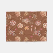 Waterverf herfst Herfst Thanksgiving Fleece Deken (Voorkant (Horizontaal))