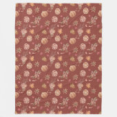 Waterverf herfst Herfst Thanksgiving Fleece Deken (Voorkant)