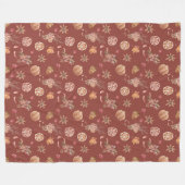 Waterverf herfst Herfst Thanksgiving Fleece Deken (Voorkant (Horizontaal))