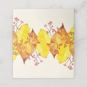 Waterverf Herfst Herfst Thanksgiving Foliage Plaatskaartje (Buitenkant ongevouwen)