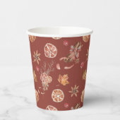 Waterverf herfst Herfst Thanksgiving Papieren Bekers (Links)