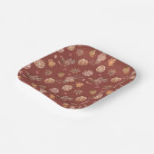 Waterverf herfst Herfst Thanksgiving Papieren Bordje (Gebogen)