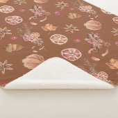 Waterverf herfst Herfst Thanksgiving Sherpa Deken (3/4)