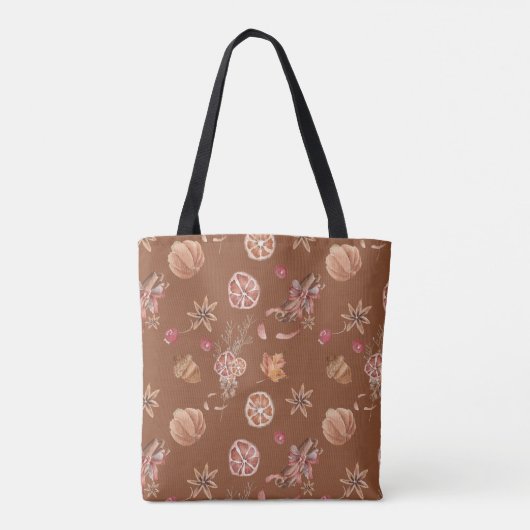 Waterverf herfst Herfst Thanksgiving Tote Bag (Achterkant)