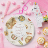 Waterverf Herfst Herfst Turkije Thanksgiving Diner Papieren Bordje (Feest)