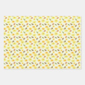 Waterverf herfst Herfst zonnebloemen, bloempatroon Inpakpapier Vel (Voorkant 3)