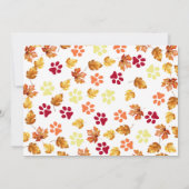 Waterverf Herfst Hondenontwerp - Australian Shephe Kaart (Achterkant)