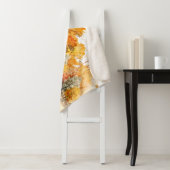 Waterverf Herfst Hondenontwerp - Beagle Sherpa Deken (In situ)