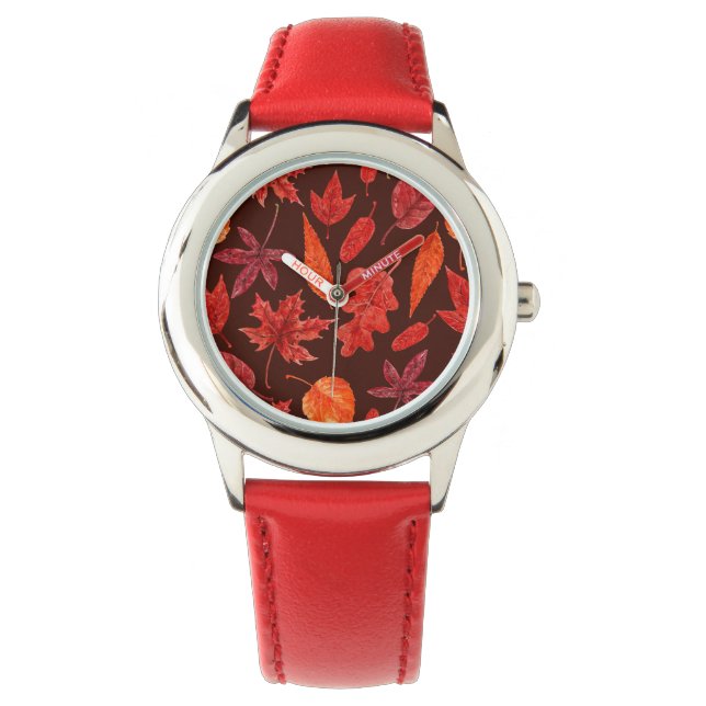 Waterverf herfst horloge (Voorkant)