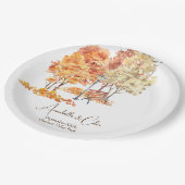 Waterverf Herfst Huwelijk in het Park Papieren Bordje (Gekanteld)