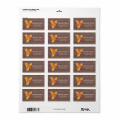 Waterverf Herfst Illustratie Thanksgiving labels (Full Sheet)