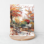 Waterverf Herfst in het Park Herfst Stemming Briefkaart