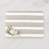 Waterverf Herfst in Liefde Vrijgezellenfeest beige Informatiekaartje (Achterkant)