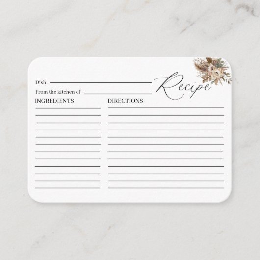 Waterverf Herfst in Liefde Vrijgezellenfeest beige Informatiekaartje (Voorkant)