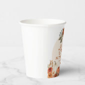 Waterverf Herfst in Love Pumpkin Vrijgezellenfeest Papieren Bekers (Rechts)