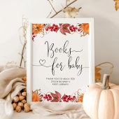 Waterverf herfst kleine pompoenboeken voor baby poster