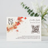 Waterverf Herfst Krans RSVP (Staand voorkant)