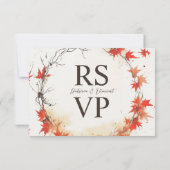 Waterverf Herfst Krans RSVP (Achterkant)
