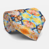 Waterverf - Herfst laat artikel 2 Stropdas (Opgerold)