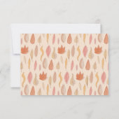 Waterverf herfst laat Boho land bloemenbruiloft RSVP Kaartje (Achterkant)