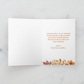 Waterverf herfst laat Lijst blij Thanksgiving Feestdagen Kaart (Binnen)