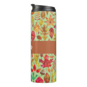 Waterverf herfst laat persoonlijke thermosbeker (Geroteerd rechts)