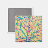 Waterverf Herfst Leaf Custom Magnet (Voorkant / Achterkant)