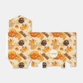 Waterverf herfst Magische Scents Monogram Bedankdoosjes (Uitgevouwen)