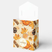 Waterverf herfst Magische Scents Monogram Bedankdoosjes (Geopend)