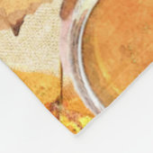 Waterverf herfst Magische  Scents Monogram Fleece Deken (Hoek)