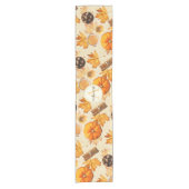 Waterverf herfst Magische  Scents Monogram Korte Tafelloper (Voorkant)