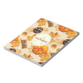 Waterverf herfst Magische  Scents Monogram Notitieblok (Linkerzijde)