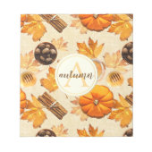 Waterverf herfst Magische  Scents Monogram Notitieblok (Voorkant)