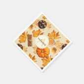 Waterverf herfst Magische  Scents Monogram Servet (Hoek)