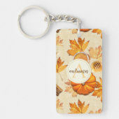 Waterverf herfst Magische  Scents Monogram Sleutelhanger (Voorkant)