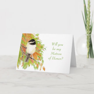 Waterverf Herfst Mees Ere-juffrouw Uitnodiging